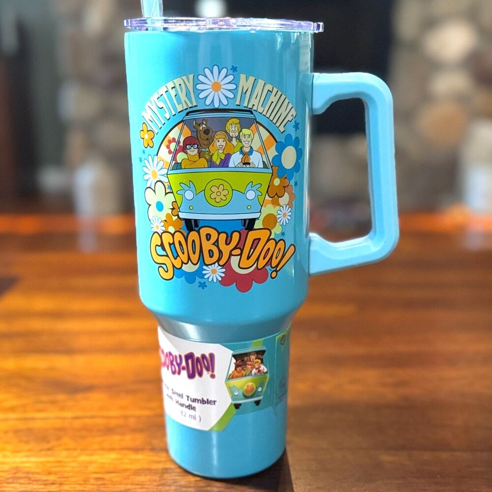 Scooby-Doo Stainless Steel 40 oz Tumbler Handle Mystery Machine and the Gang